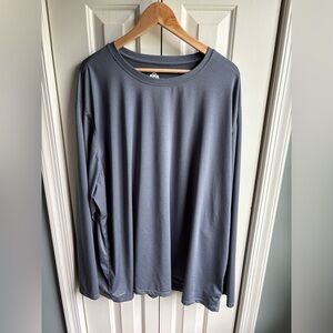 EMS Techwick Mens Long Sleeve Crewneck T-Shirt Blue Gray Size XXXL